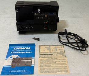 CHINON 2500GL Dual Super 8 Regular 8mm Cine Projector No Reel