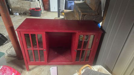 Red Storage Cabinet / TV Stand