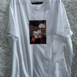 The New Jordan Cream Men's Short Sleeve Tee 