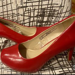 Beautiful Red Women Heels Size 8