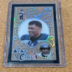 2021 Illusions Russell Wilson King Of Cards Clear Acetate