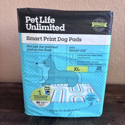NIP-Petlife Unlimited Smart Print Dog Pads XL 25pads