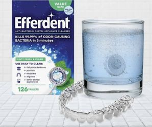 Efferdent Plus Mint Denture Cleanser Tablets 90 ct