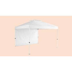 Everbilt 10 ft. x 10 ft. Commercial Instant Canopy-Pop Up Tent with Wall Panel White