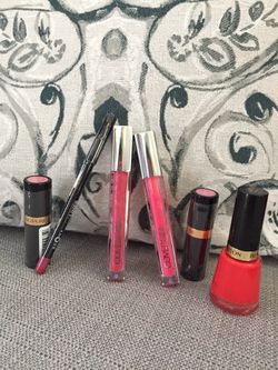 Bundle all Brand new/ Revlon lipstick/ cowboy girl lip gloss/Revlon Nail polish.