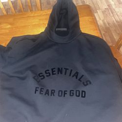 Essentials black hoodie