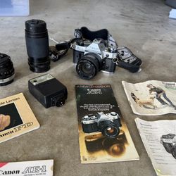 Canon AE-1 Plus Extra Lenses