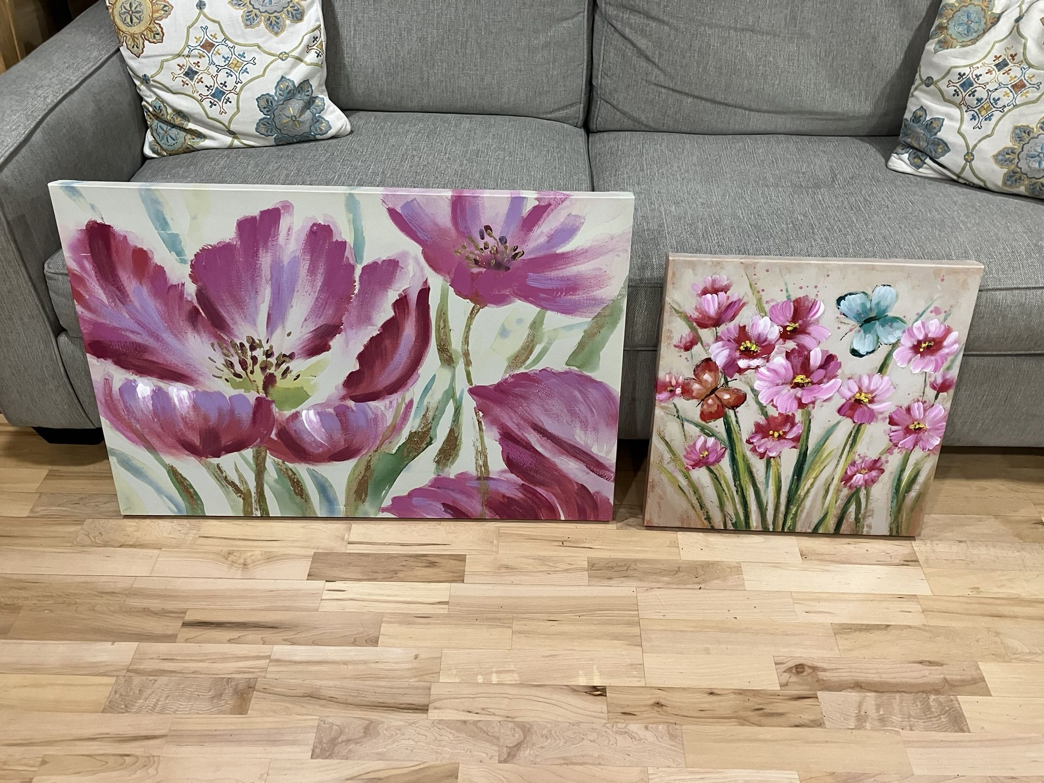 2 Canvas Art Wall Hangings