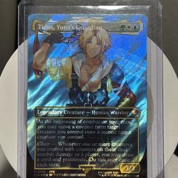 Tidus, Yuna's Guardian (Borderless) (Surge Foil) Commander: Final Fantasy Foil