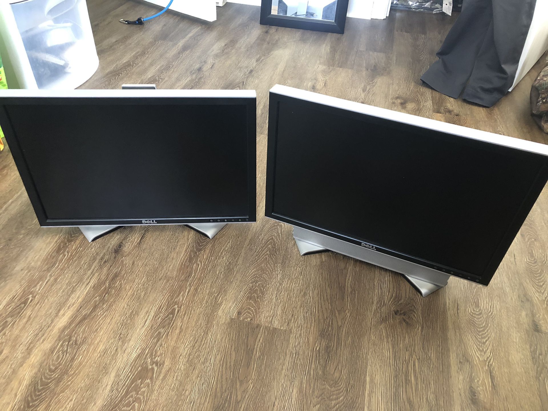 Two 20” Dell Monitors