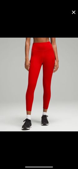 Red Lululemon Leggings