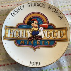 Disney studio Florida plate 1989