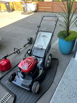 Lawn Mower with Free Weed Eatee and Free Gas Tank