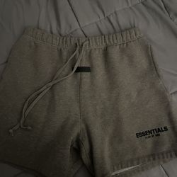 Grey Essentials Fear Of God Shorts 