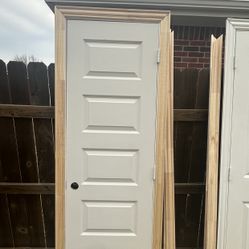 24”x80” Left Hand Door With 2 Inch Width Trim Around