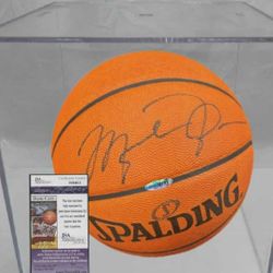 Signed Micheal Jordan Basketball With  JSA COA