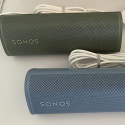 Sonos Roam 1 (SL) - Two Bluetooth Sonos Speakers (Green/Blue)