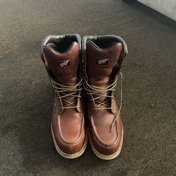 Red Wings Boots Men's 6-inch Waterproof Leather Safety Toe Boot $100