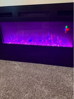 Tv stand electric heater