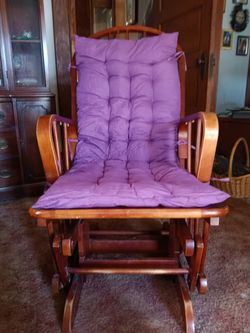 Quiet Operation Wood Glider with New Cushion