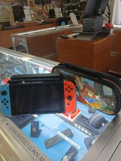 Nintendo switch with case