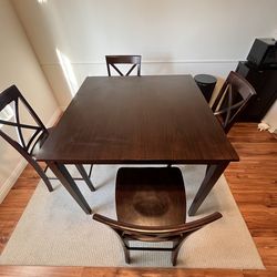 Brown kitchen table
