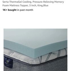 Serta 3in Memory Foam Mattress Topper