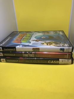 PS2 Game Lot High Rollers Casino- Strike Force-Monsters Aliens