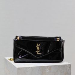 Patent Leather Monogram Calypso Bag Black26×14×7cm