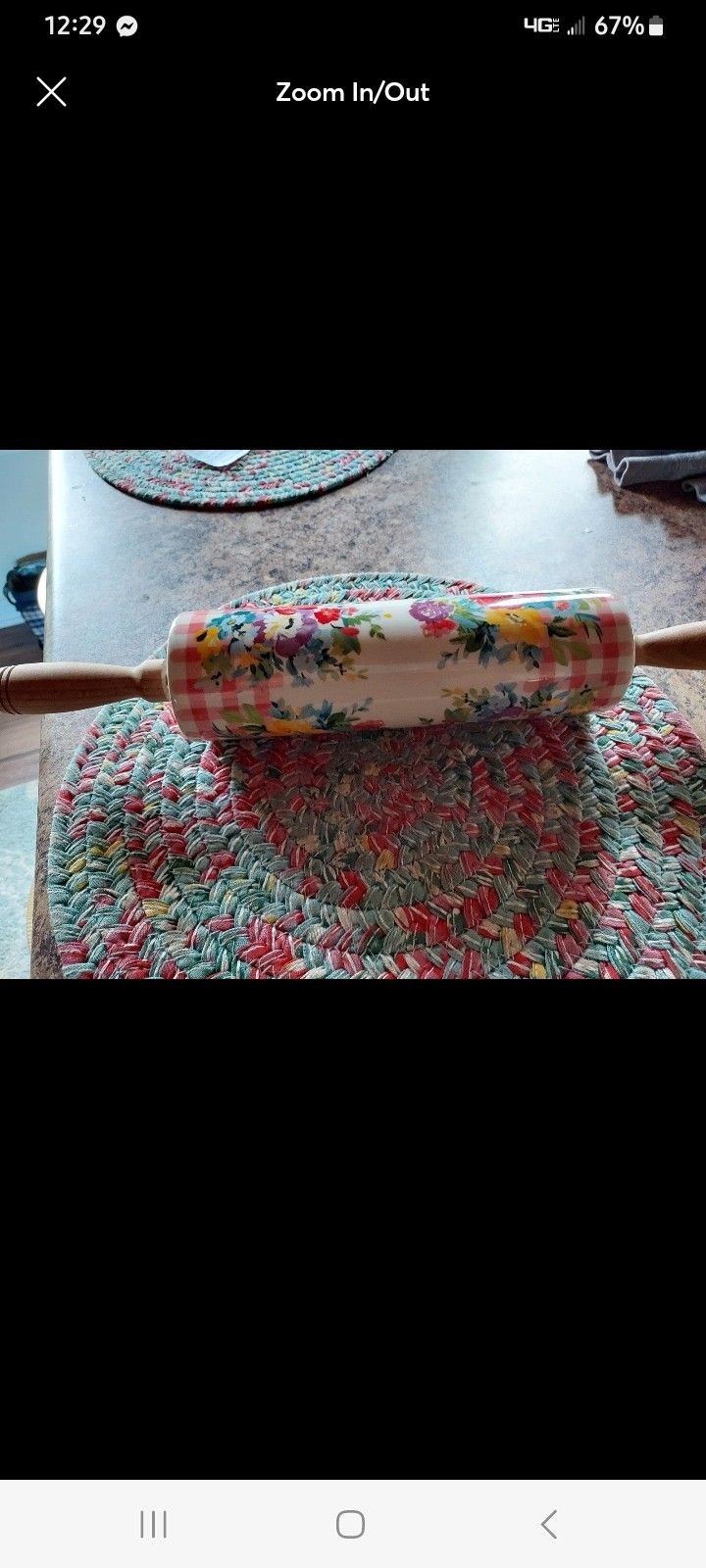 Sweet Rose Rolling Pin