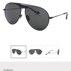 Gucci Grey Pilot Men's Sunglasses 
