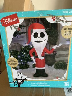 Jack Skellington Christmas inflatable 4ft