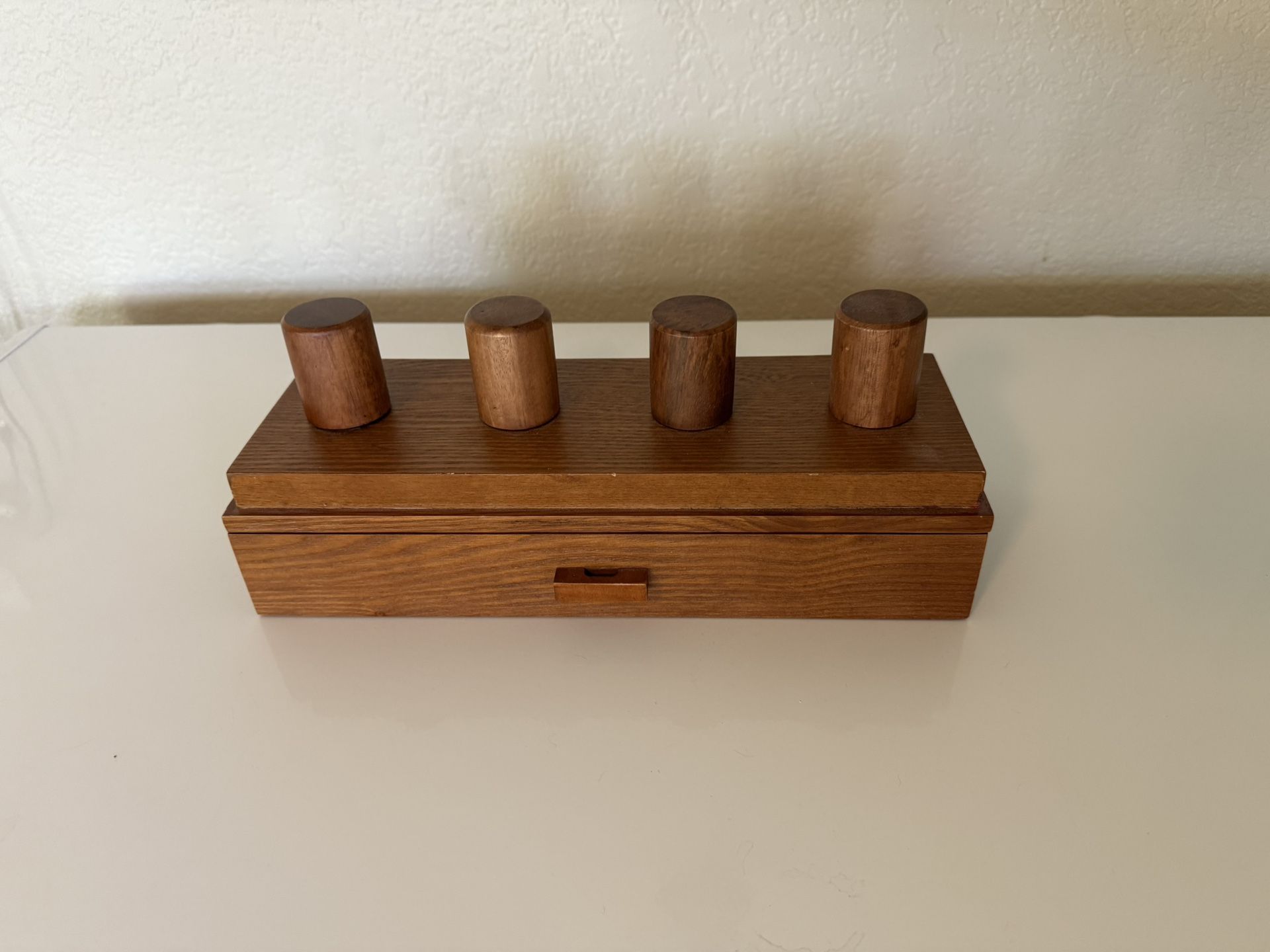 Watch Display Case (Hold 4 Watches) With Drawer