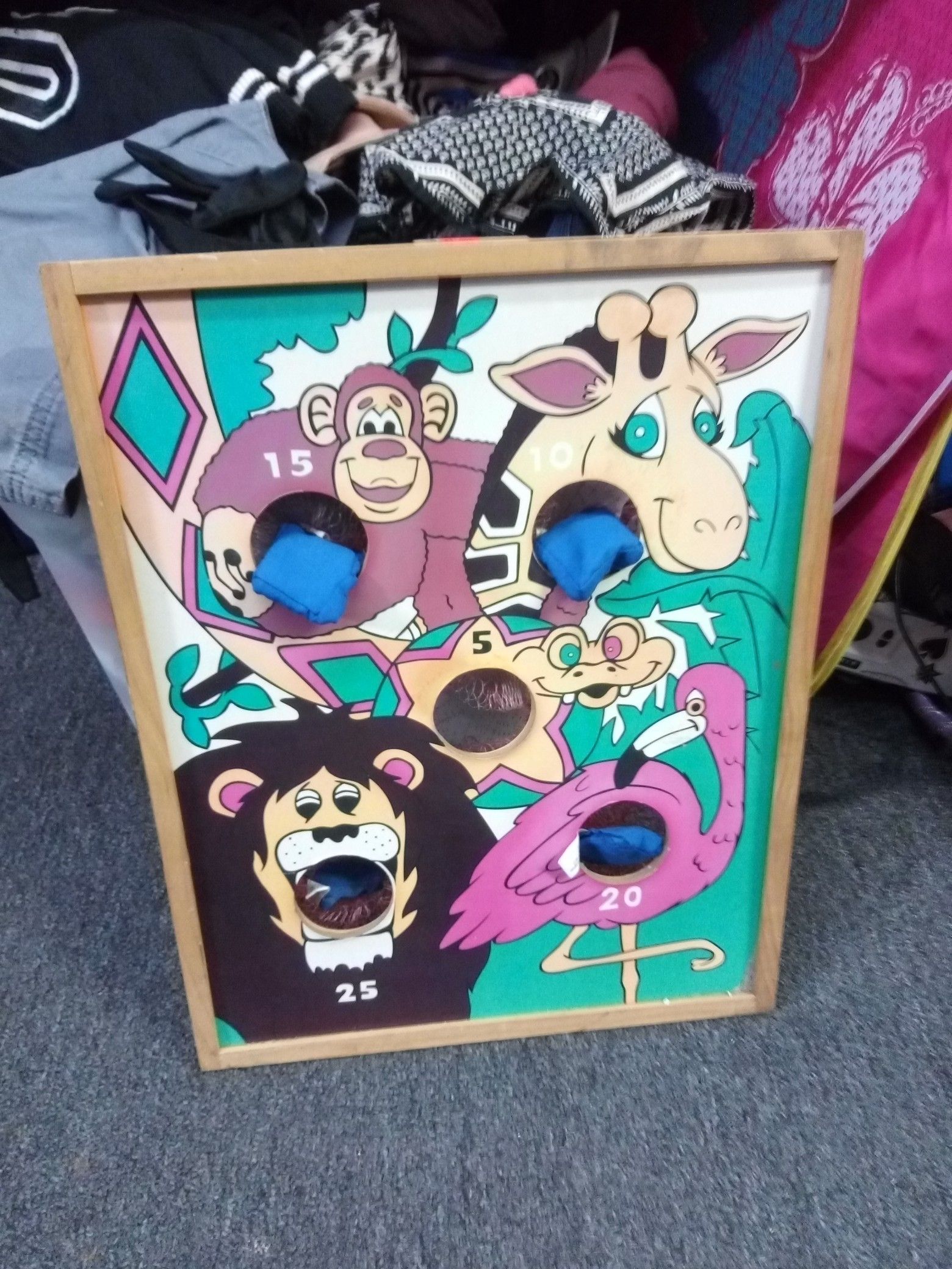 Animal Beanbag Toss Game