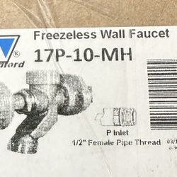 WoodFord Pipe Model 17 Anti Siphon Freezeless Wall Faucet