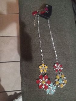 Paparrozi Floral  Necklace & Earring Set 