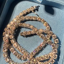 5MM Lab Diamond Moissanite Tennis Chain Men’s Women’s