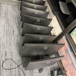 8 Dell Desktop Monitors