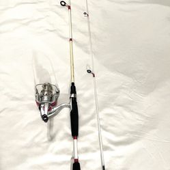 New Only Used Once R2F Series spinner fishing, reel, and rod combo set