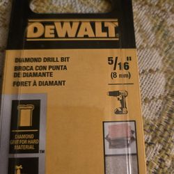 DeWALT 5/16" DIAMOND DRILL BIT  *NEW*