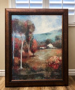 Large Framed Landscape Wall Art – 30” x 36”