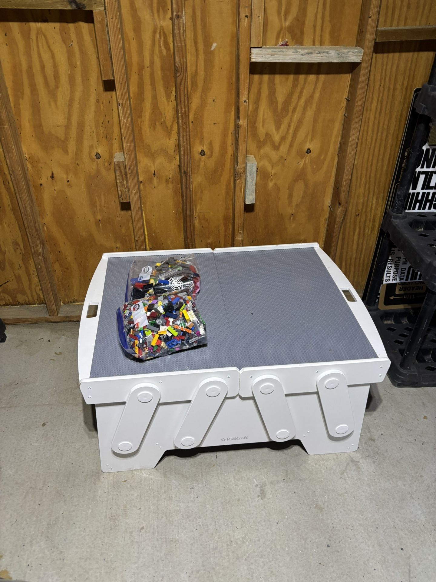 Kids Lego Table With 2 Bags Of Lego