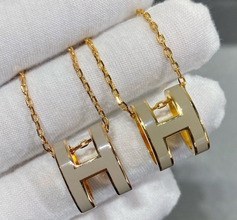 Letter Decoration Metal Necklace Women's