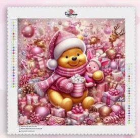Pooh And Piglet Christmas Disney 5D Diamond Painting