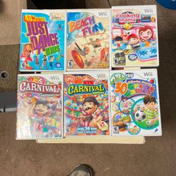 6 Wii Games  $25 Takes All