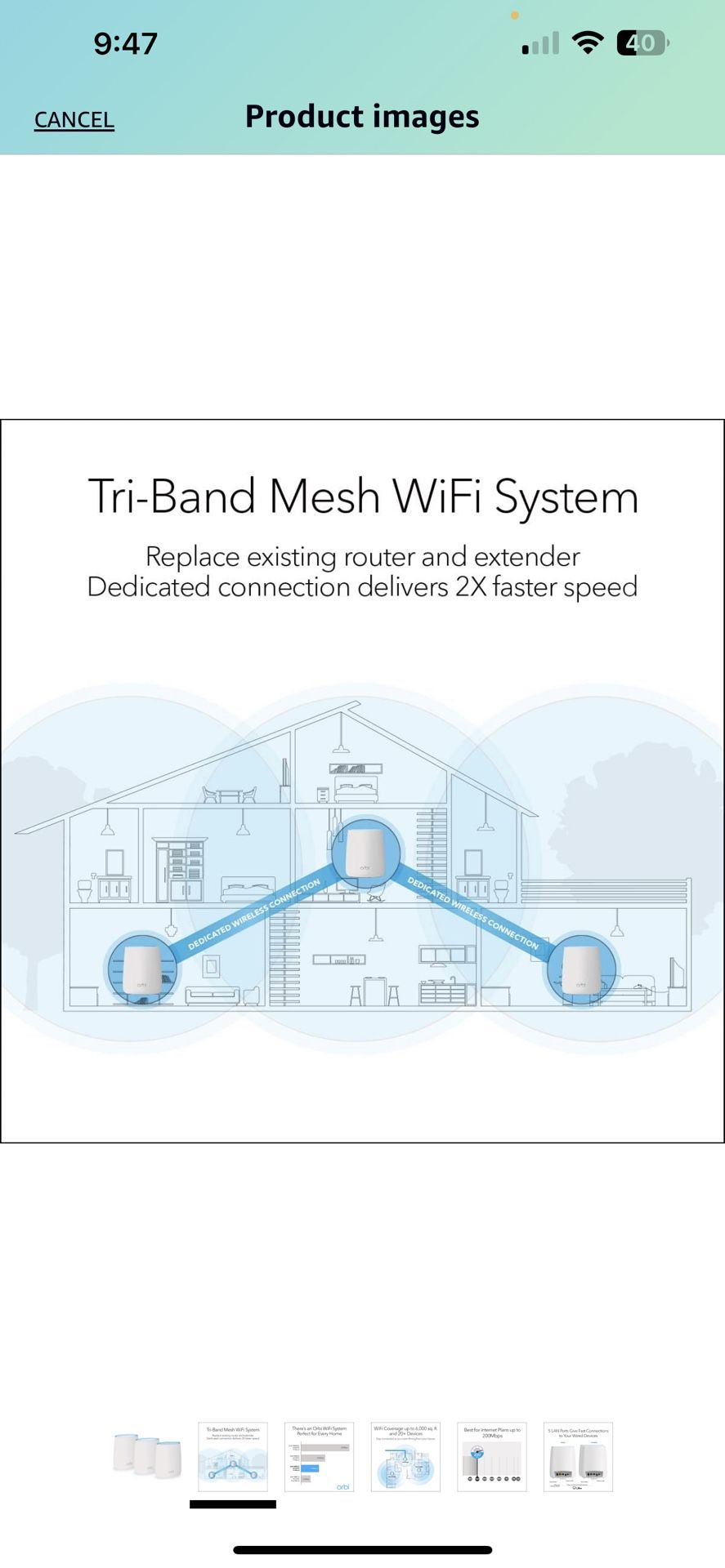 NETGEAR Orbi WiFi System & NETGEAR Orbi Tri-Band Whole Home Mesh WiFi System
