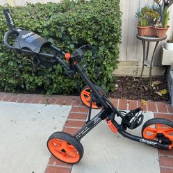 Golf Push Cart (Clicgear 3.5) Cup Holder And Umbrella Holder Believe Or Not One Time Use Only (like A New 👍👍)