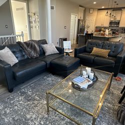 Leather Couch Set — Must Go!