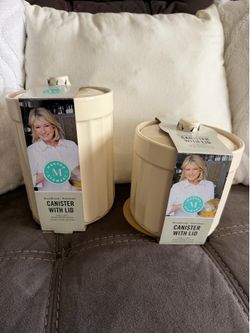 Martha Stewart Canister with lid SET OF 2