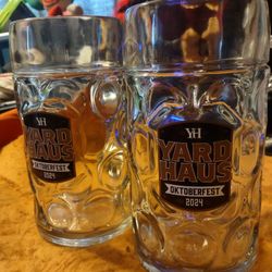 Two Glass Beer Mug Yard House Oktoberfest 2024 Will Not Separate
